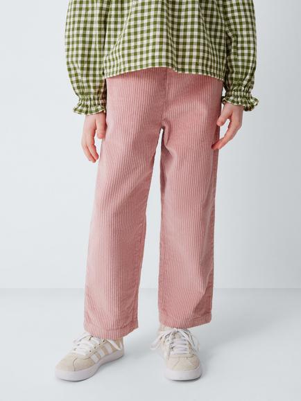 John Lewis Kids' Corduroy Trousers, Pink, Pink