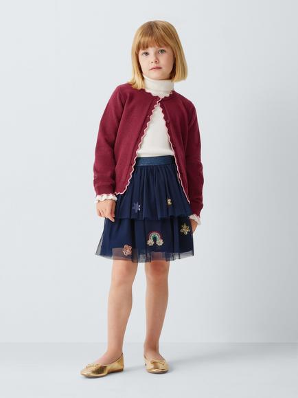 John Lewis Kids' Party Tulle Skirt, Blue - view 2, Blue