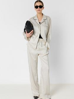 Gerard Darel Cristina Polka Dot Shirt, Ecru, Ecru