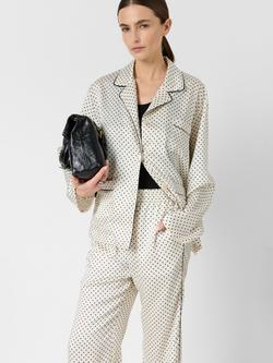 Gerard Darel Cristina Polka Dot Shirt, Ecru - view 2, Ecru