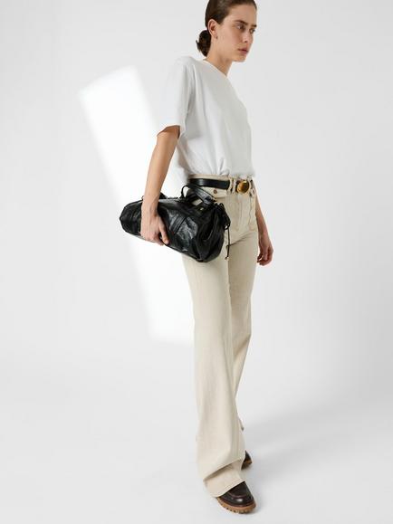Gerard Darel Anna Wide Leg Jeans, Natural - view 2, Natural