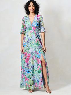 Hope & Ivy The Lily Floral Maxi Dress, Multi - view 2, Multi