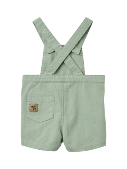 WHEAT Baby Erik Canvas Dungarees, Teal Water - view 2, Teal Water