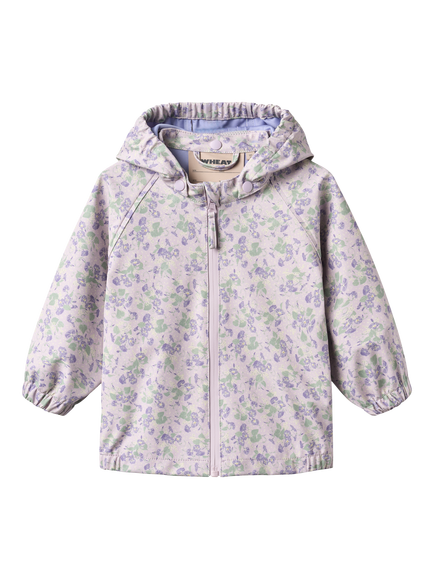 WHEAT Baby Floral Waterproof Rain Coat, Lilac Petunias, Lilac Petunias