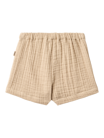 WHEAT Baby Luca Textured Shorts, Warm Sand - view 2, Warm Sand