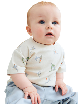 WHEAT Baby Short Sleeve T-Shirt, Pack of 2, Whale Friends - view 2, Whale Friends