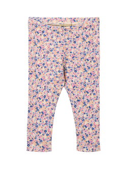 WHEAT Baby Floral Jersey Leggings, Pink/Blue, Pink/Blue