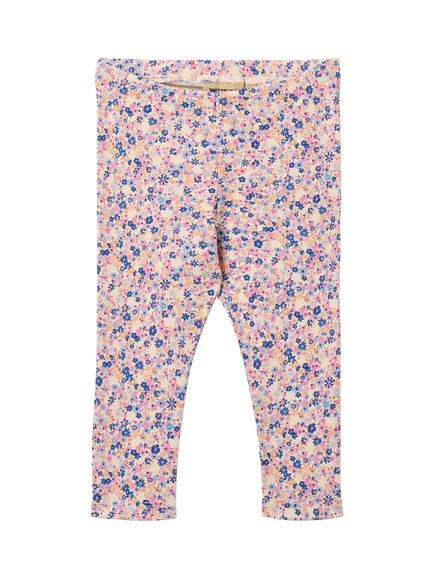 WHEAT Baby Floral Jersey Leggings, Pink/Blue, Pink/Blue
