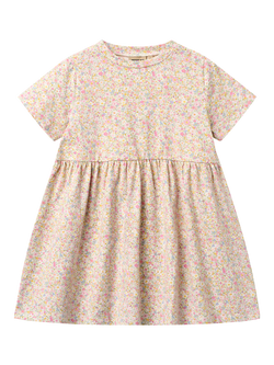 WHEAT Kids' Anna Short Sleeve Floral Dress, Blush, Blush