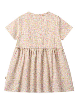 WHEAT Kids' Anna Short Sleeve Floral Dress, Blush - view 2, Blush