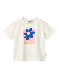WHEAT Kids' Mirsa Short Sleeve Graphic Print T-Shirt, Clous, Cloud