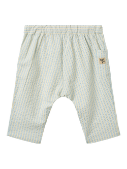WHEAT Baby Henry Textured Stripe Trousers, Summer Sky - view 2, Summer Sky