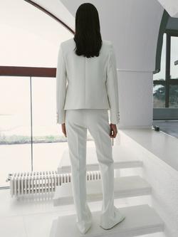 Mango Flared Tailored Trousers, Off White - view 2, Off White