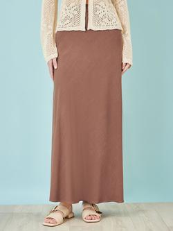Yumi A-Line Maxi Skirt - view 2, Brown