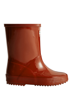 Hunter Kids' First Classic Rain Boots, Military Red, Military Red