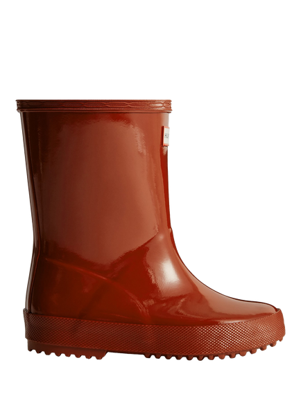 Hunter Kids' First Classic Rain Boots, Military Red, Military Red