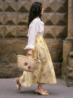YASLEMON ANKLE SKIRT - view 2, Pale Banana