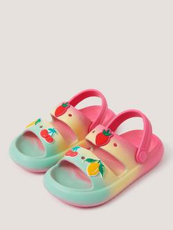 Monsoon Kids' Fruit EVA Slider Sandals, Multi - view 2, Multi
