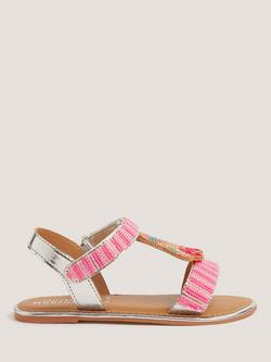 Monsoon Kids' Cherry Beaded Sandals, Multi, Multi