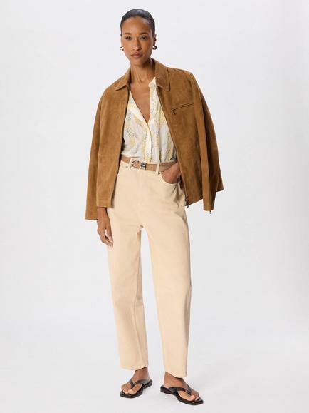 Whistles Ditsy Stem Textured Blouse - view 2, Yellow/Multi