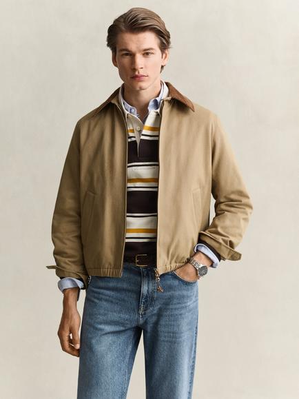 GANT Moleskin Harrington Jacket, Light Taupe, Light Taupe