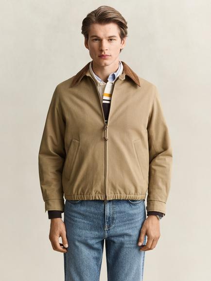GANT Moleskin Harrington Jacket, Light Taupe - view 2, Light Taupe