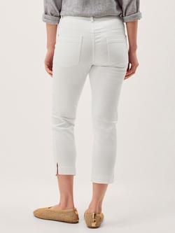 Monsoon Idabella Slim Cropped Jeans, Ecru - view 2, Ecru