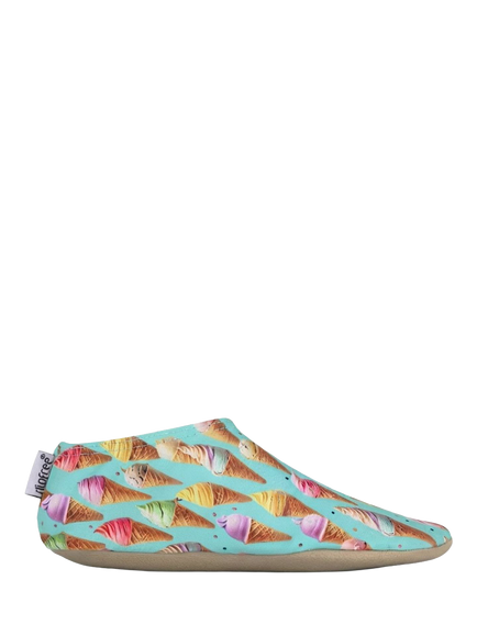Slipfree Kids' Siri Ice Cream Soft Sole Non-Slip Swim Shoes, Green Mint, Green Mint