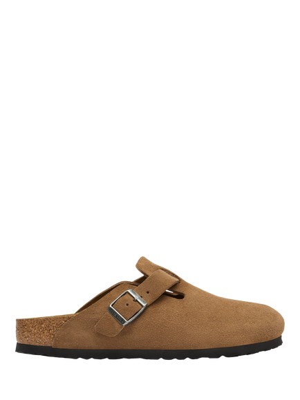 Birkenstock Boston Suede Clogs, Dark Tea, Dark Tea