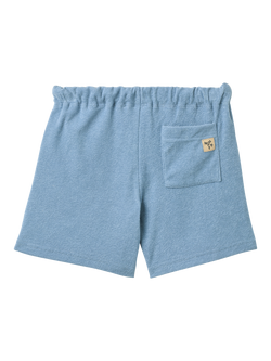 WHEAT Kids' Kalle Drawstring Shorts, Faded Denim - view 2, Faded Denim