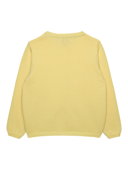 Trotters Kids' Liberty Emma & Georgina Print Butterfly Cardigan, Yellow - view 2, Yellow