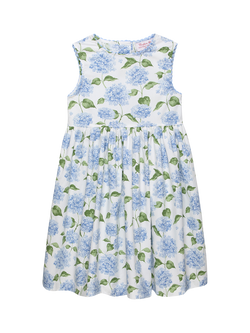 Trotters Kids' Adelina Sleeveless Floral A-Line Dress, Blue Multi, Blue Multi