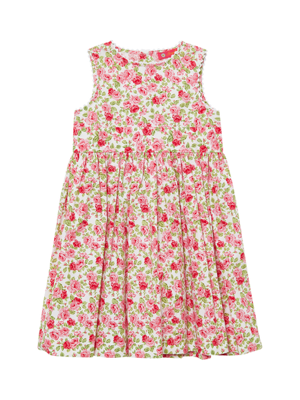 Trotters Kids' Adelina Sleeveless Floral Print A-Line Dress, Multi, Multi