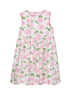 Trotters Kids' Adelina Sleeveless Floral A-Line Dress, Pink Multi, Pink Multi