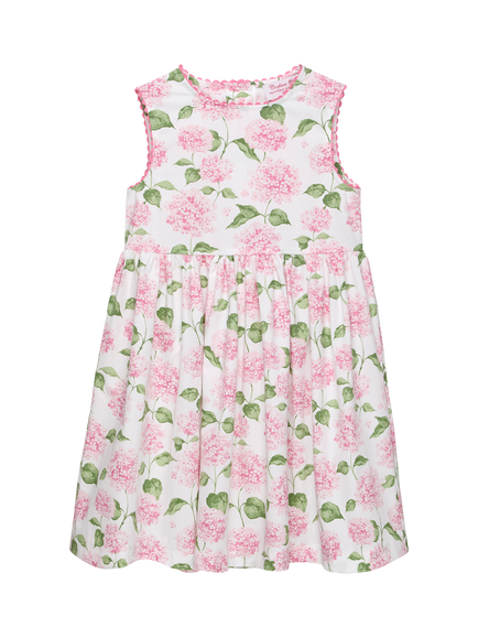 Trotters Kids' Adelina Sleeveless Floral A-Line Dress, Pink Multi, Pink Multi