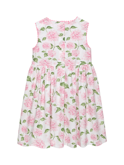 Trotters Kids' Adelina Sleeveless Floral A-Line Dress, Pink Multi - view 2, Pink Multi