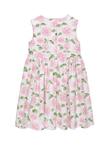 Trotters Kids' Adelina Sleeveless Floral A-Line Dress, Pink Multi - view 2, Pink Multi