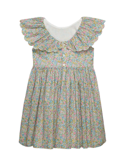 Trotters Kids' Liberty Emma & Georgina Print Willow Sun Dress, Multi - view 2, Multi