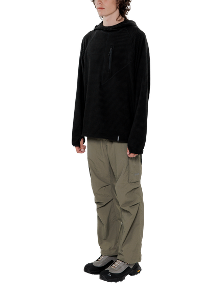 ELLIKER Hudswell Pullover Grid Fleece Hoodie, Black