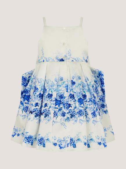 Monsoon Baby Parisian Duchess Dress, Multi - view 2, Multi