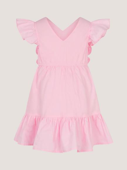 Monsoon Baby Embroidered Butterfly Bodice Dress, Pink - view 2, Pink