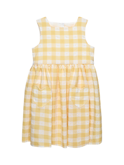Trotters Kids' Valentina Dress, Yellow, Yellow