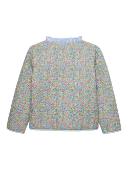 Trotters Kids' Liberty Emma & Georgina Print Quilted Jacket, Multi - view 2, Multi