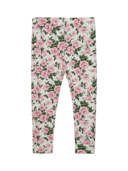 Trotters Kids' Carline Rose Leggings, Pink, Pink Carline Rose