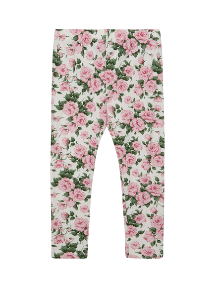 Trotters Kids' Carline Rose Leggings, Pink - view 2, Pink Carline Rose