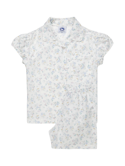 Trotters Kids' Bunny Print Short Pyjama Set, White/Multi, White/Multi