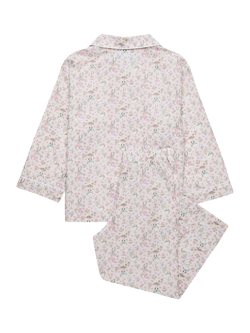 Trotters Kids' Liberty Goosey Gladrags Long Sleeve Pyjama Set, Pale Pink/Multi - view 2, Pale Pink/Multi