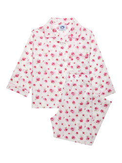 Trotters Kids' Liberty Rosa Print Long Sleeve Pyjama Set, Multi, Multi