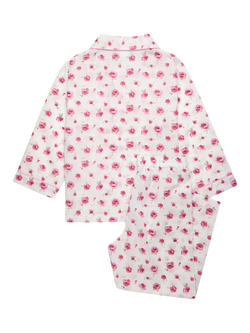 Trotters Kids' Liberty Rosa Print Long Sleeve Pyjama Set, Multi - view 2, Multi