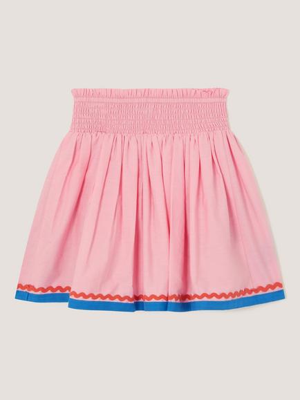 Monsoon Kids' Smocked Sequin Mermaid Skirt, Pink - view 2, Pink